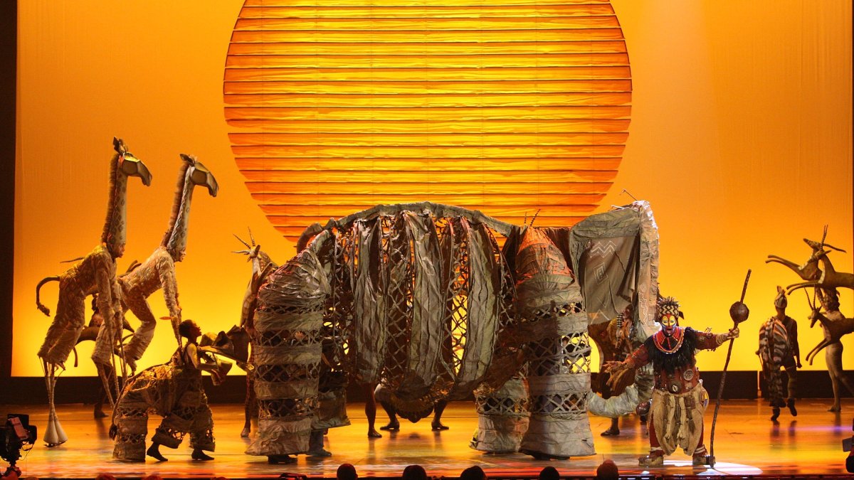 The cast of &quot;The Lion King&quot; performs on stage during the 62nd Annual Tony Awards at Radio City Music Hall, New York City, U.S., June 15, 2008. (Getty Images Photo)