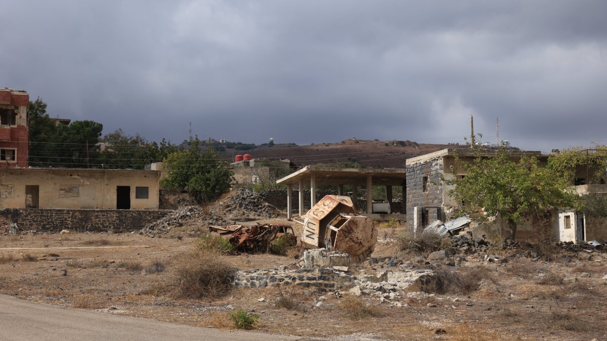 The villages of Biracem and Biraka, densely populated by Syrian Circassians, located about 3 kilometers from the Israeli border, have been almost entirely emptied of their population due to intensive Israeli patrols and the deployment of military bases in the area. (AA Photo)