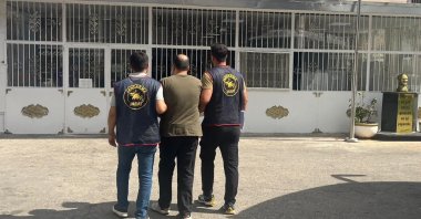 A FETÖ suspect is arrested by security forces in Gaziantep province, Türkiye, Oct. 10, 2025 (DHA Photo)