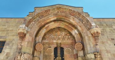 The façade of the Divriği Great Mosque and Hospital, Sivas, eastern Türkiye, May 29, 2025. (AA Photo)