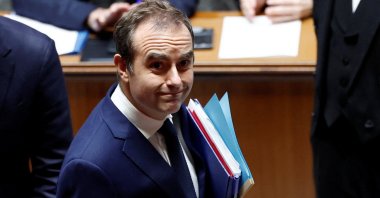 French Prime Minister Sebastien Lecornu reacts during a public session at the National Assembly in Paris, France, Oct. 16, 2025. (Reuters Photo)
