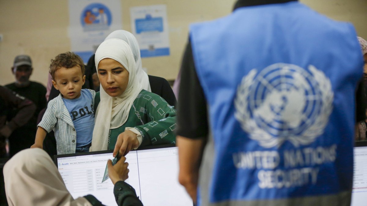 Palestinians receive treatment at a U.N. Relief and Works Agency (UNRWA) health center that continues to serve hundreds despite limited resources, in Deir al-Balah, Gaza Strip, Palestine, Oct. 16, 2025. (AA Photo)