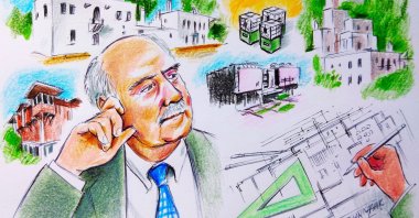 &quot;An architectural perspective structures not only the human being at its core, but also human relations, the environment, family life, and social and economic existence according to a system of values.&quot; (Illustration by Erhan Yalvaç)