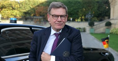Germany&#039;s Foreign Minister Johann Wadephul arrives for a ministerial meeting on the implementation of the Middle East peace plan at the Quai d&#039;Orsay, Paris, France, Oct. 9, 2025. (Reuters Photo)