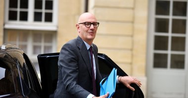 France&#039;s newly appointed Economy, Finance, and Industrial, Energy and Digital Sovereignty Minister Roland Lescure arrives for a working meeting with the country&#039;s newly appointed Prime Minister Sebastien Lecornu and members of the new governement, at the Hotel Matignon in Paris, France, Oct. 13, 2025. (Reuters Photo)