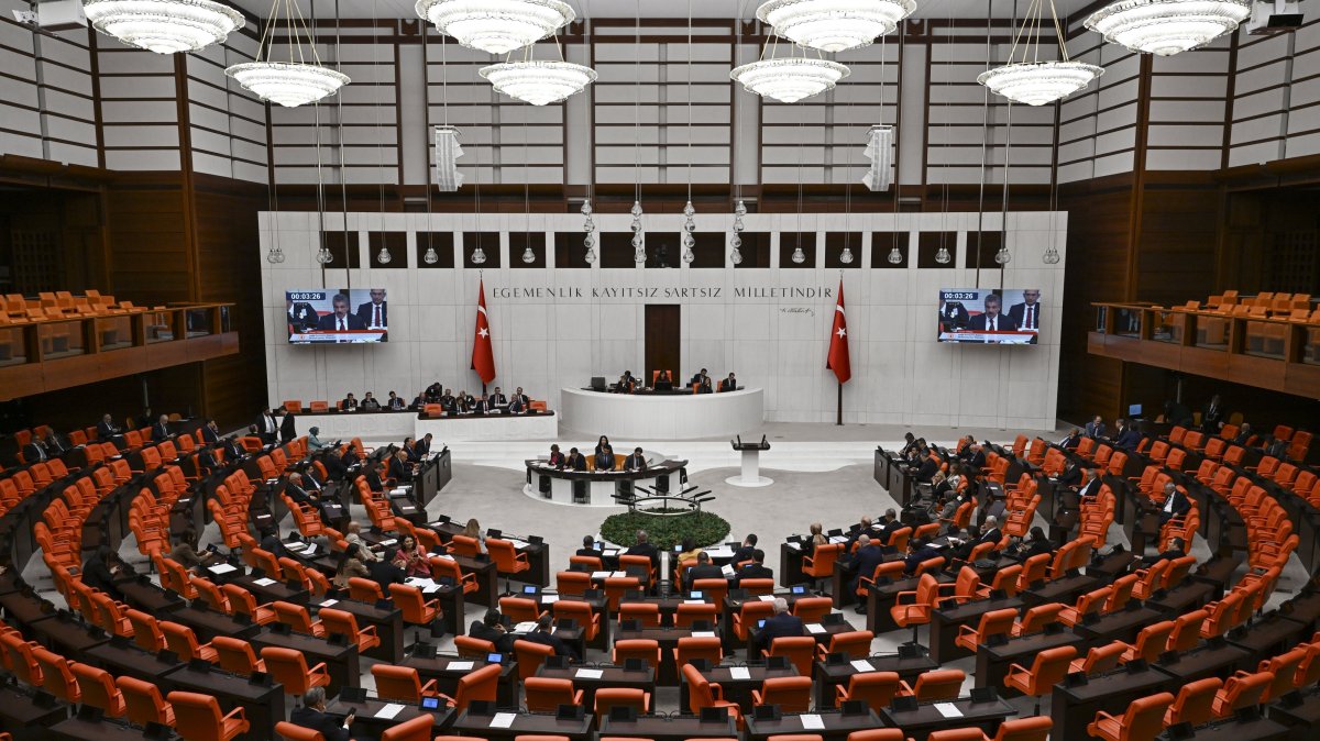 A view of the General Assembly of the Turkish Parliament, Ankara, Türkiye, Oct. 16, 2025. (AA Photo)