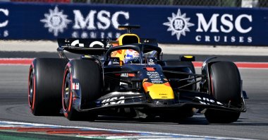 Max Verstappen drives during the 2025 U.S. Grand Prix at Circuit of The Americas, Austin, U.S., Oct. 19, 2025. (Reuters Photo)