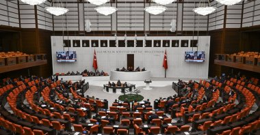 A view of the General Assembly of the Turkish Parliament, Ankara, Türkiye, Oct. 16, 2025. (AA Photo)