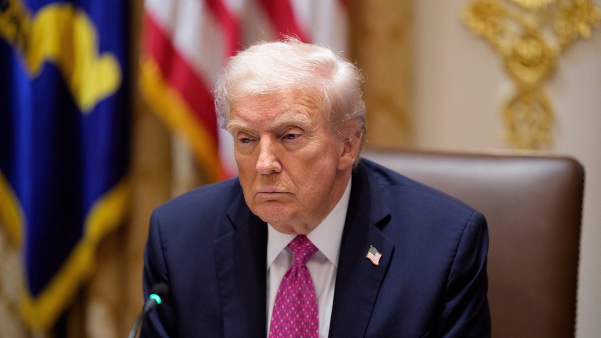 U.S. President Donald J. Trump participates in a bilateral meeting in the Cabinet Room of the White House in Washington, D.C., USA, Oct. 17, 2025. (EPA Photo)