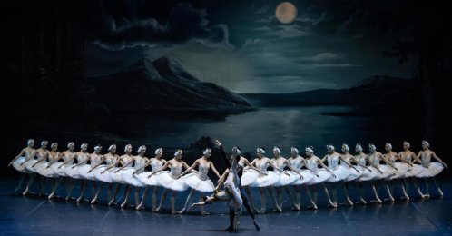 A scene from &quot;Swan Lake,&quot; Istanbul, Türkiye. (Courtesy of AKM)