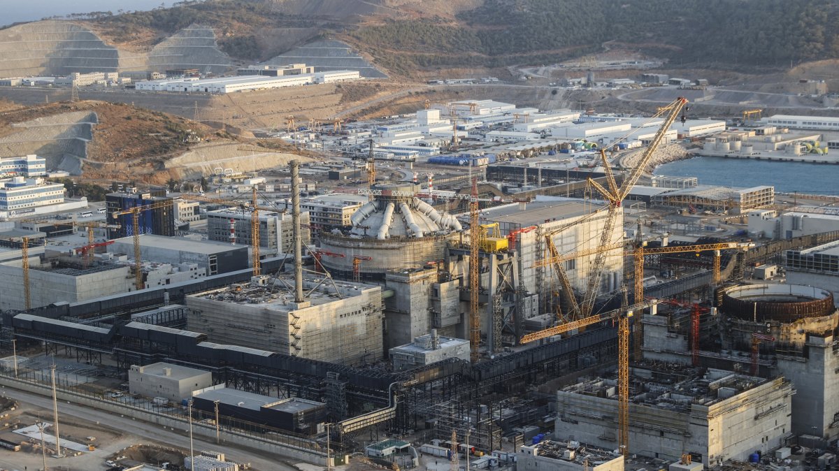 The construction site of the Akkuyu Nuclear Power Plant, Mersin, southern Türkiye, Oct. 21, 2025. (AA Photo)