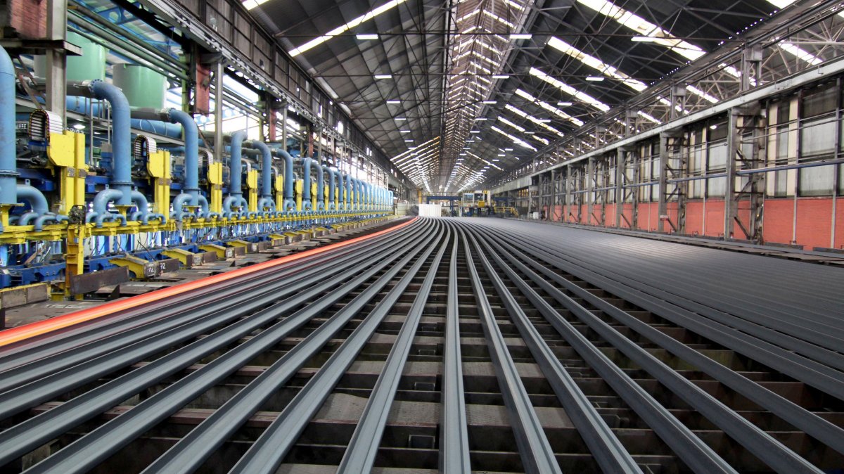 Railway wheel sets are seen at a facility of a Turkish steel and iron producer, Kardemir, Karabük, northern Türkiye, Oct. 20, 2025. (AA Photo)