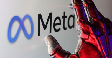 Meta logo is seen in this illustration taken on Feb. 16, 2025. (Reuters Photo)