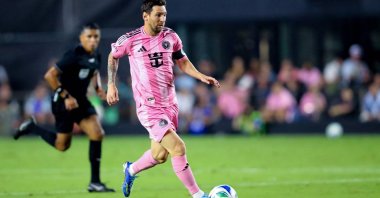 Inter Miami&#039;s Argentine forward Lionel Messi controls the ball during the Major League Soccer (MLS) non-conference regular season match between Inter Miami CF and Seattle Sounders FC at Chase Stadium in Fort Lauderdale, Florida, U.S., Sept. 16, 2025. (AFP Photo)
