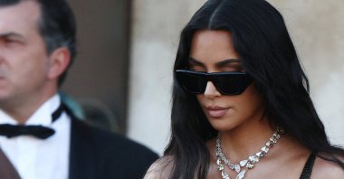 Kim Kardashian leaves Gritti Palace, on the second day of the wedding festivities of Amazon founder Jeff Bezos and journalist Lauren Sanchez, Venice, Italy, June 27, 2025. (Reuters Photo)