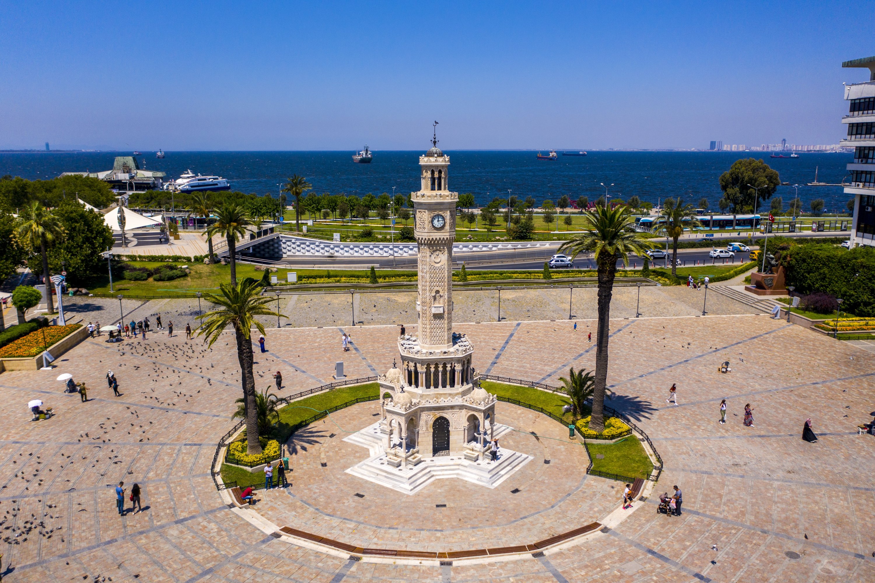 The İzmir Watch Tower shows during the İzmir Culture Route Festival, İzmir, Türkiye, Oct. 25, 2025. (Courtesy of the Culture and Tourism Ministry)