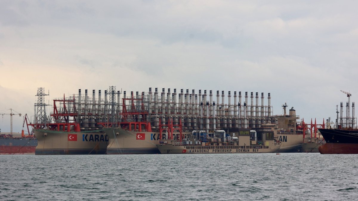 Karadeniz Powerships KPS Orka Sultan, KPS Orhan Ali Khan and KPS Gökhan Bey, Altınova port, the Gulf of Izmit, Türkiye, May 28, 2023. (Reuters Photo)