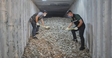 Thai officials show samples of illegally imported electronic waste from the U.S. which they said they seized at Bangkok Port during a press conference in Bangkok, Thailand, May 14, 2025. (AP Photo)