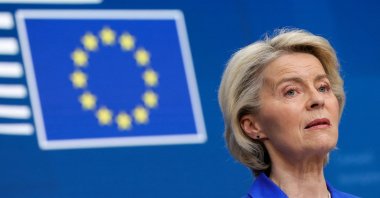 European Commission President Ursula von der Leyen attends a press conference on the day of the European Union leaders&#039; summit, Brussels, Belgium, Oct. 23, 2025. (Reuters Photo)