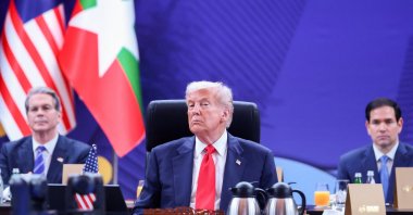 U.S. President Donald Trump attends the 47th Association of Southeast Asian Nations (ASEAN) summit, Kuala Lumpur, Malaysia, Oct. 26, 2025. (Reuters Photo)