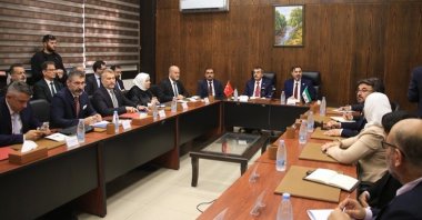 Turkish and Syrian delegations attend a meeting on education cooperation between the two countries, Damascus, Syria, Sept. 2, 2025. (AA Photo)