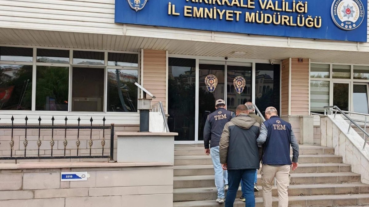 A Daesh suspect is being arrested by police forces in Kırıkkale province, Türkiye, Oct. 24, 2025 (AA Photo)