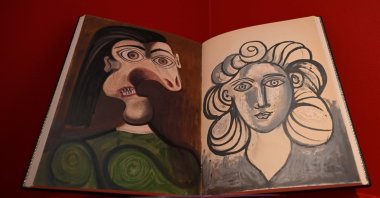 Artworks on display at the &quot;Picasso: A Legacy&quot; exhibition at the Halcyon Gallery, London, U.K., Oct. 10, 2025. (AA Photo)