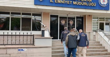 A Daesh suspect is being arrested by police forces in Kırıkkale province, Türkiye, Oct. 24, 2025 (AA Photo)