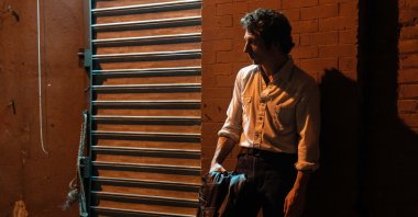 Jeremy Allen White as Bruce Springsteen in a scene from &quot;Springsteen: Deliver Me From Nowhere.&quot; (20th Century Studios via AP Photo)