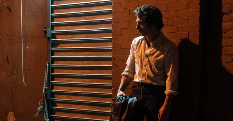 Jeremy Allen White as Bruce Springsteen in a scene from "Springsteen: Deliver Me From Nowhere." (20th Century Studios via AP Photo)