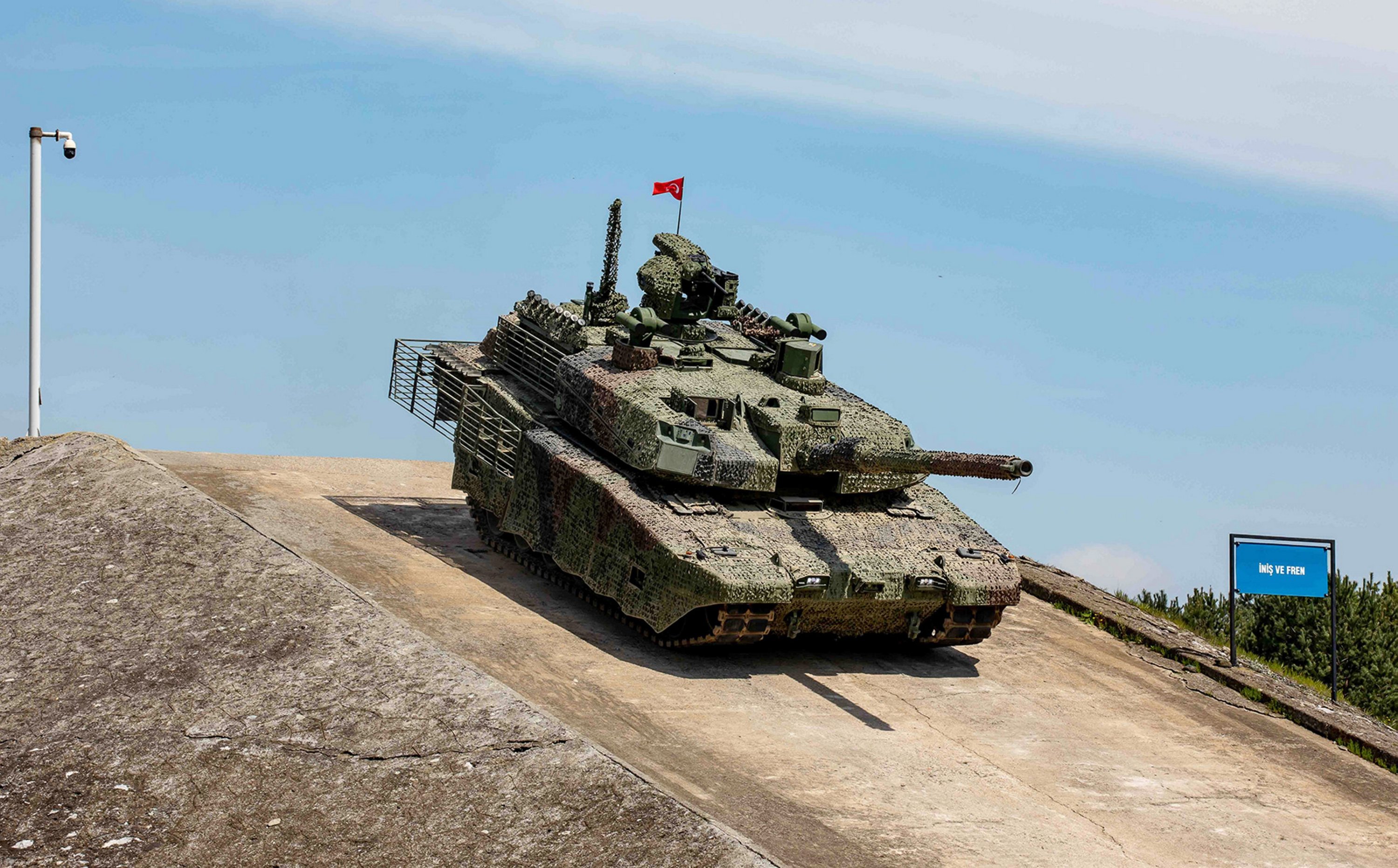 The domestically developed main battle tank Altay. (BMC Handout via AA File Photo)