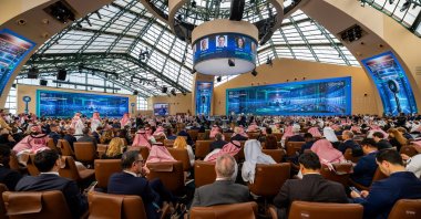 A general view of a session during the 9th Edition of the Future Investment Initiative (FII), the kingdom&#039;s annual flagship finance conference, Riyadh, Saudi Arabia, Oct. 28, 2025. (Reuters Photo)