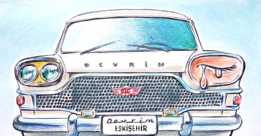 "What might have been the birth of a Turkish automobile industry was quietly shelved and stopped." (Illustration by Erhan Yalvaç)
