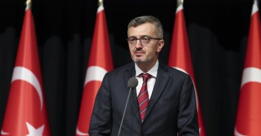 Communications Director Burhanettin Duran attends a law symposium at Yıldırım Bayezid University in Ankara, Oct. 8, 2025. (AA File Photo)