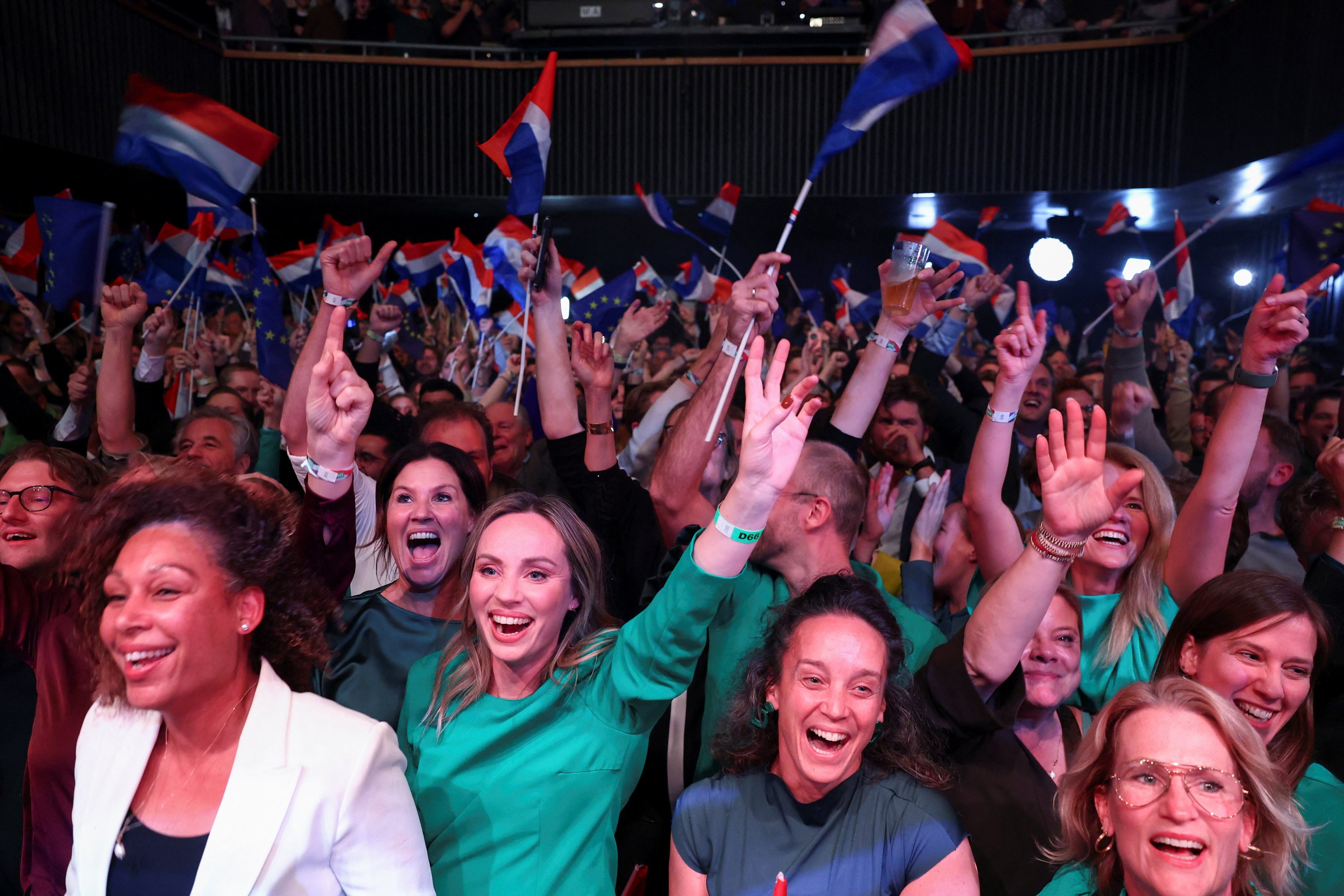 Centrist D66 poised to win Dutch elections, beating far-right Wilders