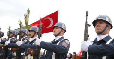 Thirty-three civilians, who were murdered by PKK terrorists 32 years ago in the Yavi neighborhood of Erzurum&#039;s Çat district, were commemorated at a ceremony held at the Martyrs&#039; Cemetery, Yavi, Erzurum, Türkiye, Oct. 25, 2025. (AA Photo)
