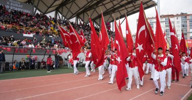 People attend ceremonies marking the 102nd anniversary of the Republic of Türkiye on Republic Day in Niğde province, Türkiye, Oct. 29, 2025. (IHA Photo)