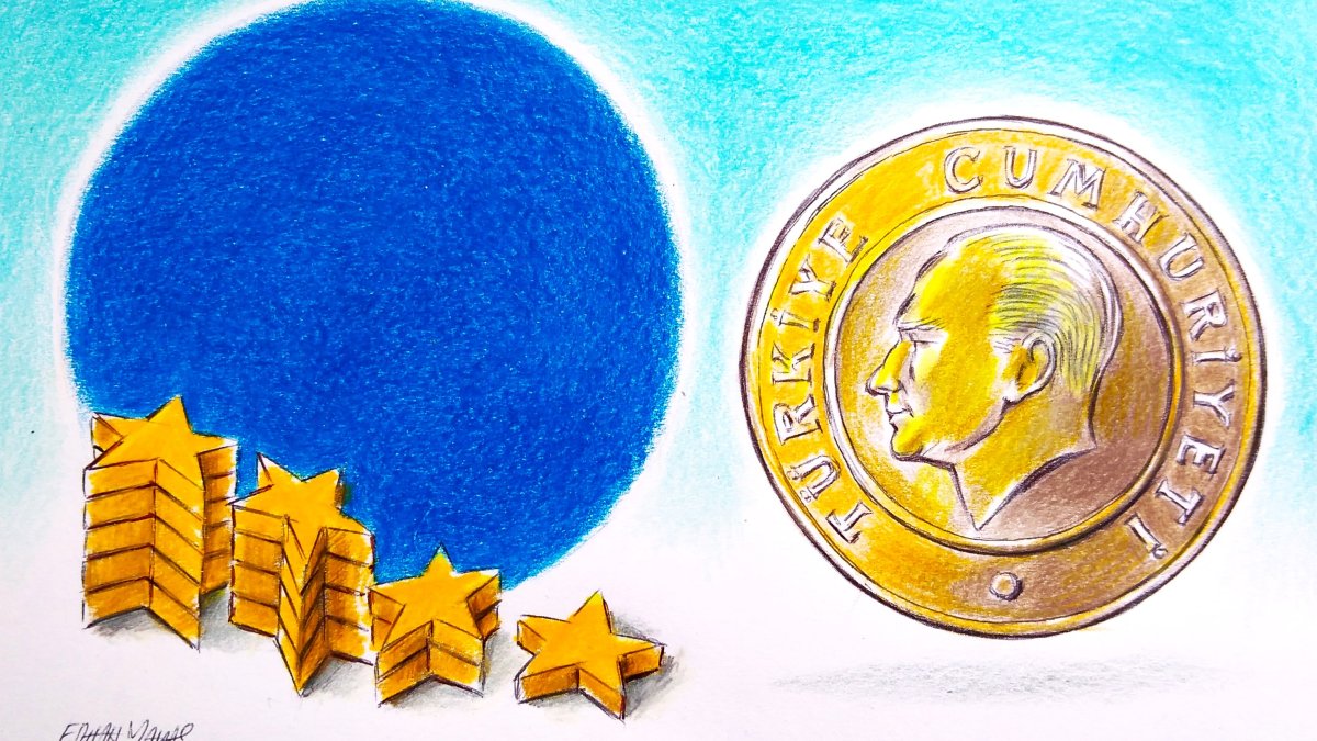 "If Europe consciously limits its growth, Türkiye’s export channels are directly affected." (Illustration by Erhan Yalvaç)