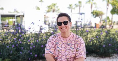 International Blind Sports Federation (IBSA) Powerlifting Director Tinatin Revazashvilo speaks to Anadolu Agency (AA) during the IBSA World Powerlifting Championships for the visually impaired, Mersin, Türkiye, Oct. 28, 2025. (AA Photo)