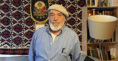 Şefik Karagüzel, 91, poses for an interview, Cologne, Germany, Oct. 30, 2025. (AA Photo)