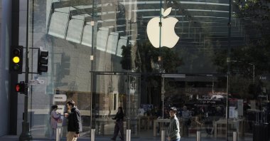 An Apple store in Palo Alto, California, U.S., Oct. 29, 2025. (EPA Photo)