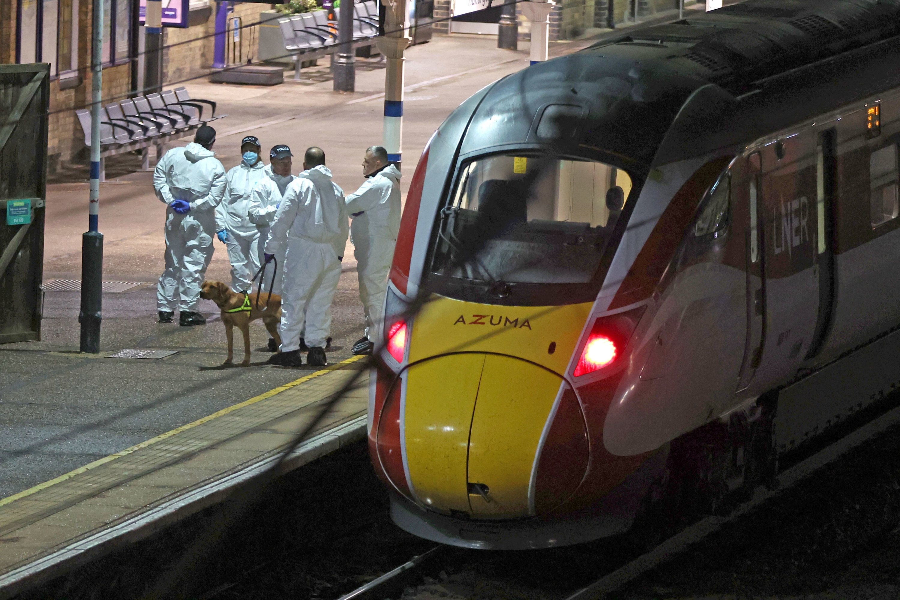 UK police arrest 2 over mass train stabbing that injured 10