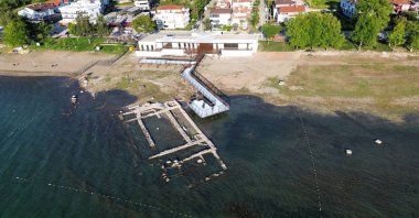An aerial view of a historical site in Iznik (ancient Nicaea), where Pope Leo XIV is expected to visit from Nov. 28 to Nov. 30 to mark the 1,700th anniversary of the First Council of Nicaea, Bursa, Türkiye, Nov. 2, 2025. (IHA Photo)