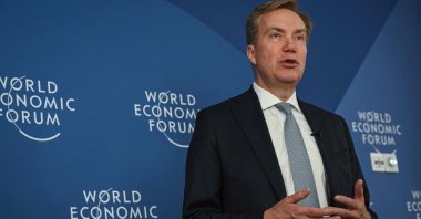 President and CEO of the World Economic Forum (WEF) Borge Brende speaks ahead of the opening of a meeting, Tianjin, China, June 24, 2025. (AFP Photo)
