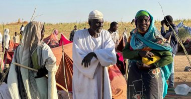 Displaced Sudanese who fled El-Fasher after the city fell to the Rapid Support Forces (RSF), arrive in the town of Tawila war-torn western Darfur region, Sudan, Oct. 28, 2025. (AFP Photo)