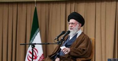Iran&#039;s Supreme Leader Ayatollah Ali Khamenei speaks during a meeting with students in Tehran, Iran, Nov. 3, 2025. (Handout via Reuters)
