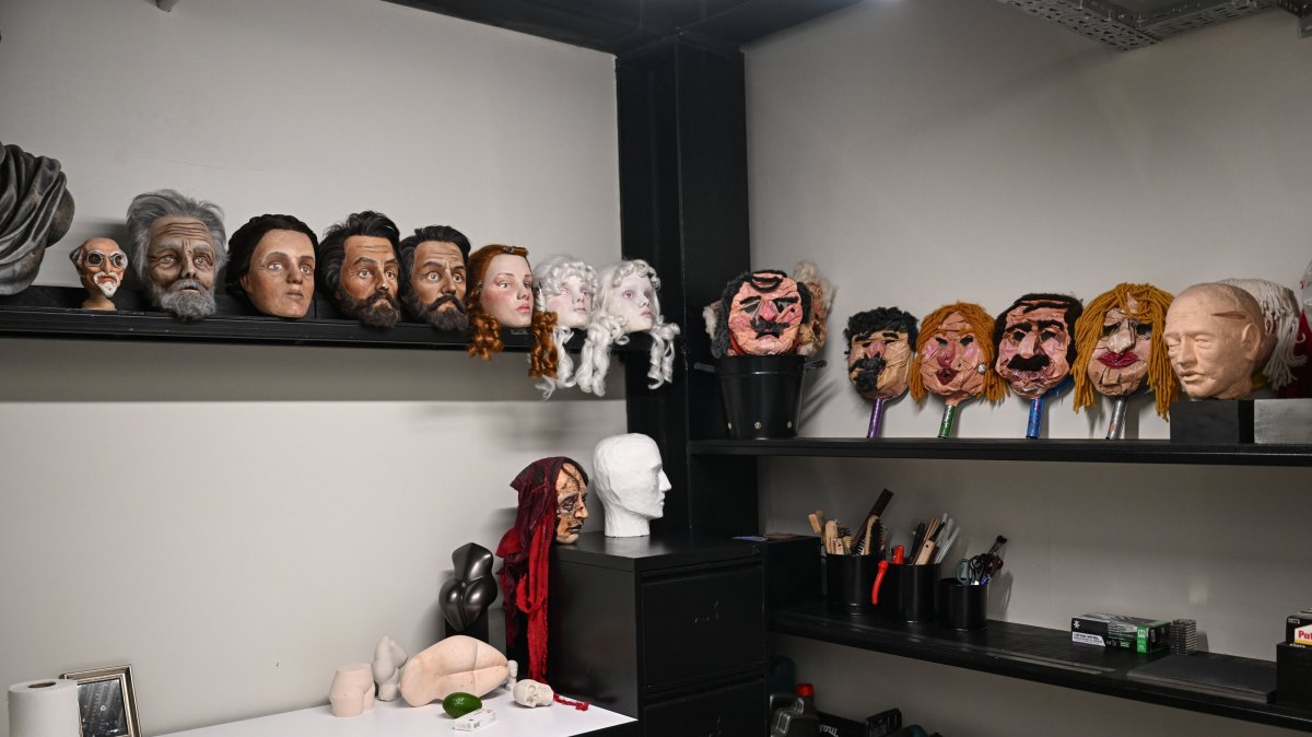 The wigs of the State Theater, Istanbul, Türkiye, Oct. 29, 2025. (AA Photo)