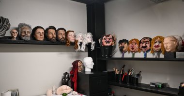 The wigs of the State Theater, Istanbul, Türkiye, Oct. 29, 2025. (AA Photo)