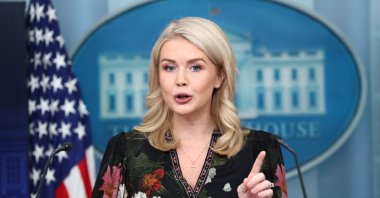 White House Press Secretary Karoline Leavitt speaks during a press briefing at the White House in Washington, D.C., U.S., Nov. 4, 2025. (Reuters Photo)