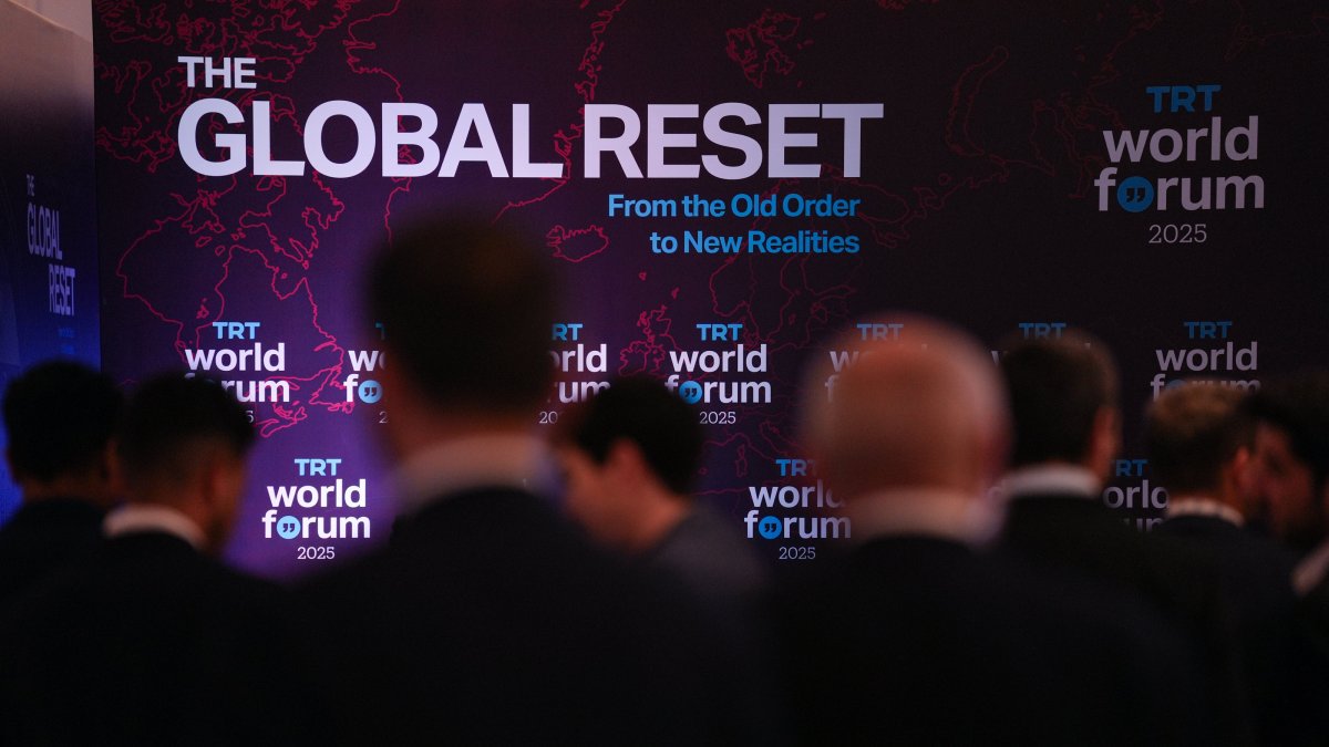 The TRT World Forum 2025 brought together leaders and experts from around the world under the theme “Global Reset: From the Old Order to New Realities,” Istanbul, Türkiye, Nov. 1, 2025. (AA Photo)